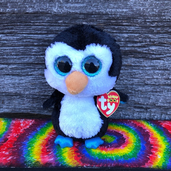 TY Beanie Babies Waddles the Penguin plushie stuffed animal toy plush Beanie Boo - Picture 1 of 9